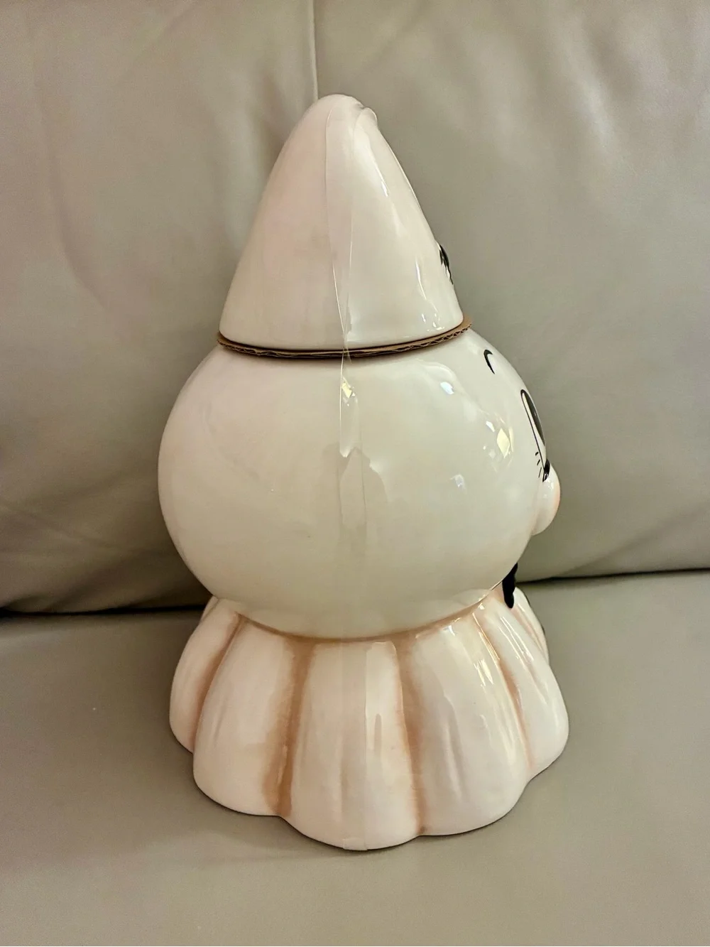 Johanna Parker Kooky Spooky Spider Ghost Canister Cookie Jar Black White New